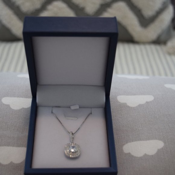 Hidden Hearts Pendant Necklace With Swarovski® Crystals - Picture 4 of 6